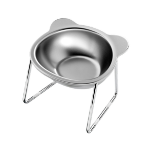 NEW Little Bear Elevated Cat Bowl Dog Bowl Stainless Food Bowl Water Bowl Dog Bowl with Stand
