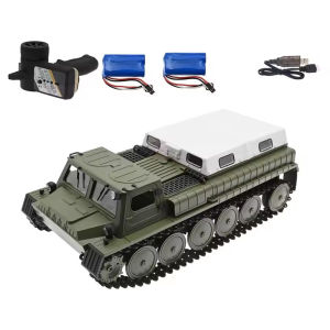WPL E-1 1/16 RC Tank 2.4G Full Scale Tracked Transport Vehicle 4WD Tracked Remote Control Vehicle Children Toy Gift