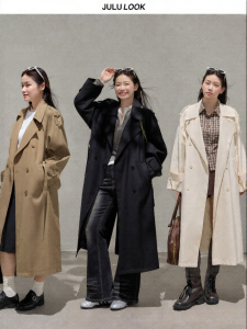 JULULOOK | Áo Khoác Dài Trung Bình Form Rộng Thân Thiện Với Người Mập