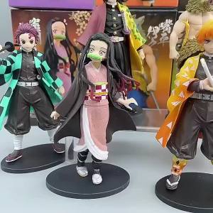 Bandai | Anime Demon Slayer Kimetsu no Yaiba Kamado Tanjirou Agatsuma Zenitsu Nezuko Warrior PVC Figure Action Model Toys In stock Hot
