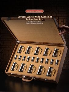BOANG | Luxury Gold-Leafed Wine Glass Set for Home