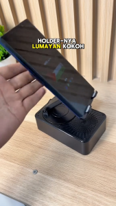 Terlarisss Holder Hp Audio Bluetooth 3in1 PowerBank Holder Hp Stand Meja Multifungsi