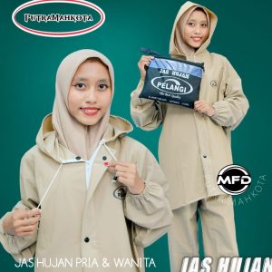 JAS HUJAN RAINBOW TEBAL PRIA WANITA BAHAN PVC 025