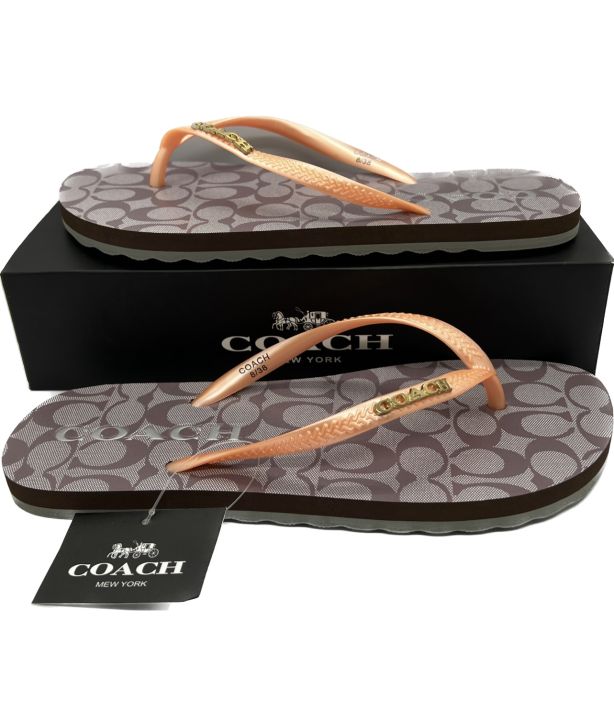 Coach flip flops on sale sale