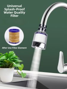 Faucet Filter Anti-Spray Head Nuzzle Extender Home Versatile Kitchen Tap Water Purification Shower Handy Gadget