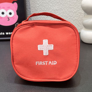 Large Capacity Portable Medical Bag Outdoor First Aid Kit Cute Cartoon Sausage Mouth Medicine Storage Bag Travel Convenient