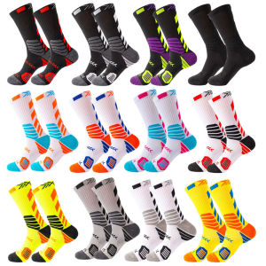 Sport Basketball Socks Mans Compression Towel Bottom Sweat-Absorbing Fitness Cycling Bike Run Crew Short Terry Socks Boy Damping