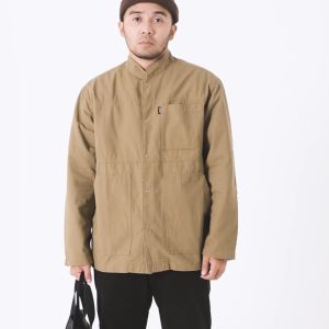 MGee Baju Kemeja Jaket Pria Shanghai Koko Oversize Amiri 2 Dark Khaky