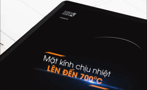 Bếp từ âm kính 2 vùng nấu BI-107 Plus mặt kính Kanger bo viền nhôm vát cạnh công suất lớn 4400W