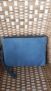 Tas Clutch Kulit Sapi Warna Merah Biru -Tas Kulit Wanita-