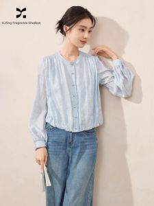 XIANGYING | New Chinese Style Light Traditional Shirt Blouse