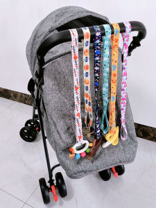 Baby Toy Anti-Loss Rope Teether Soothing Nipple Chain Multi-Purpose Double-Sided Cartoon Baby Stroller Bed Pushcart
