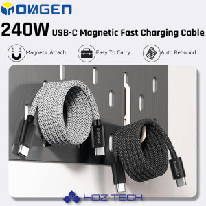 INOVAGEN Tangle Free 240W Mag-netic Fast Charging CableSuit For Phone 1515Plus15Pro Max Fast Charging CordsEasy to coil