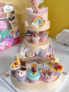 Rotate Automatic Sushi Round Machine Carousel Cake Stand Dessert Cupcake 旋转蛋糕机木马 回旋甜品机