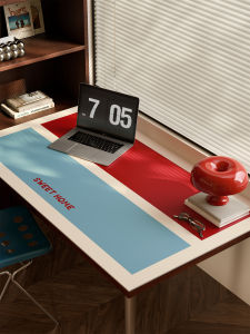 Retro Minimalist Style Computer Mouse Pad Keyboard Mat Office Desk Pad Makeup Pad High Aesthetic Value Simple Design Work Station