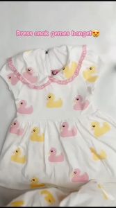 Baju Dress Bayi Perempuan Lucu Ruffle 0 6 12 Bulan 4350B