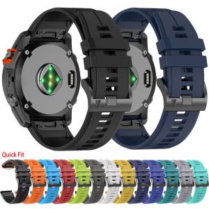 22mm 26mm QuickFit Silicone Strap For Garmin Fenix 5 5X Plus Sapphire/Fenix 8 8Pro/7X/7/6X/Epix/Forerunner 970 965 Official Band