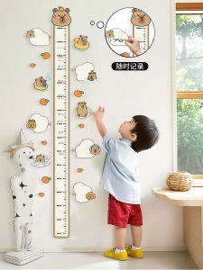 Miếng Dán Đo Chiều Cao Hoạt Hình Dễ Thương Cho Phòng Trẻ Em Miếng Dán Trang Trí Tường Phòng Ngủ Tủ Quần Áo Miếng Dán Hình Chữ Nhật PVC