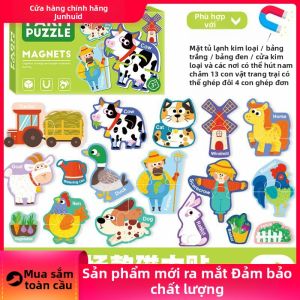 JUNHUIDA | Đồ Chơi Ghép Hình Từ Tính Giáo Dục Sớm