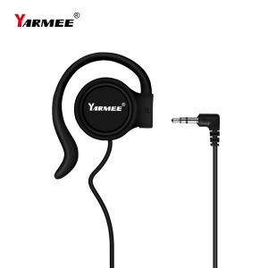 YARMEE Professional Headphones 3.5mm Plug Jack Wired Single Earphone Ear Hanging Suitable Monitoring Radio Tour Guide System