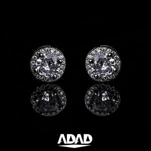 Hoa Tai Nam Đính Kim Cương Zircon Hip Hop Phong Cách Mỹ Đơn Giản Thanh Lịch Trang Sức Tai Thời Trang Hợp Kim Thép Titan