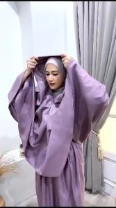 MUKENA TRAVEL 2IN1 FREE POUCH MUKENA DEWASA RESLETING KATUN