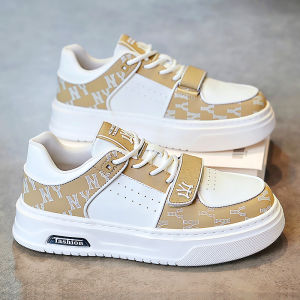 Mens Breathable Summer Sports Casual Shoes with Magic Tape Versatile Soft Bottom Comfortable All-Season Board Shoes