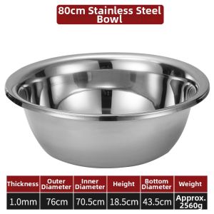 TEKANAI | Food-Grade 304 Stainless Steel Extra Deep Multi-purpose Basin