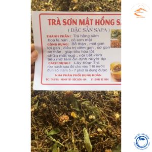 Trà Sơn mật Hồng sâm loại 1 (Thượng hạng) [1kg]. Trà Sam hồng Sâm hồng Sapa giúp giải độc mát gan ngủ ngon