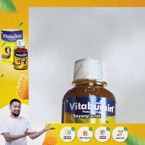 VITABUMIN 130ml 1 Botol - Vitamin Paling Laris | Madu Penambah Nafsu Makan & Menjaga Kesehatan Anak