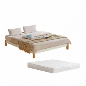 WEISHA | No Headboard Solid Wood Bed Frame 1.5m