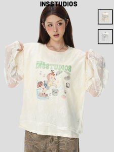 Áo Thun Tunics Vintage có lớp ren phủ