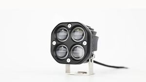Đèn Pha LED 12D 12V 4 Bóng Hình Vuông Ánh Sáng Trắng/Vàng 3 Inch 100W Cho Xe Hơi/Xe Tải/Xe Mô Tô