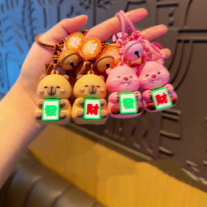 Kapibala Mahjong Keychain Couple Bag Pendant Wealth Loopy Car Key Chain small gift