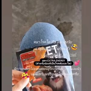 PETSMILE ขนมสุนัข อกไก่ออร์แกนิก CHICKEN BREAST JERKY | ขนมสุนัขไขมันต่ำ โปรตีนสูง สุนัขโรคตับ ไตกินได้ 50g.