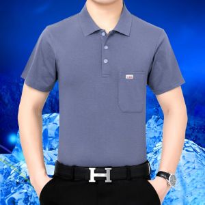 Mid-age Short Sleeve Polo Shirt