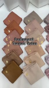 90 RB DAPAT 6 PCS JILBAB SEGI 4 UMAMA SCAF POLOS LOGO // HIJAB SEGI 4 VOAL METAL LOGO