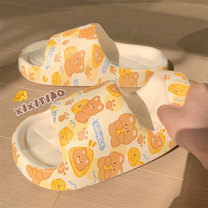 XIXITIAO | Dép Cute Cheese Bear Chống Trượt Thoải Mái