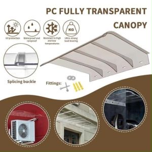 Transparent Bracketless Canopies Windows Eaves Balconies Household Windproof UV-resistant窗户阳台屋檐挡雨板遮阳