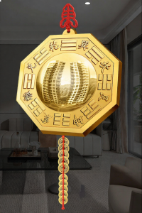 YISHUIGE | Large Convex Reflective Bagua Mirror