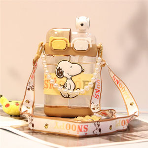Cherry Small Ball Childrens Water Cup Girl School Special High Aesthetic Dual Warehouse Straw Cup Student Water Bottle