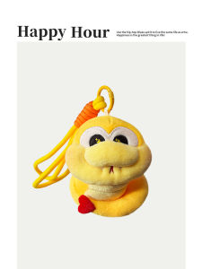 New Year Snake Charm Cute Toy Bag Pendant School Bag Accessory Lucky Snake Treasure Spring Festival Gift Fashionable Bag Decor