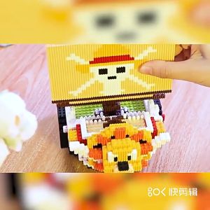 Mainan Anak 3D Puzzle Nano Block Brick Kapal One Piece Going Merry Thousand Sunny