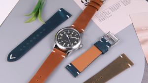High Quality Handmade Genuine Leather Strap 18mm 20mm 22mm Quick Release Strap Vintage Watch Band For Huawei Watch GT2 GT3 42mm Belt Leather Bracelet