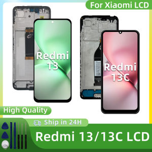 IPS For Xiaomi Redmi 13 2404ARN45A Screen Touch Digitizer Assembly For Xiaomi Redmi 13C 23100RN82L LCD Replacement Parts