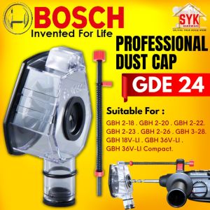 SYK BOSCH GDE 24 Professional Dust Cap Dust Collector Extractor For Impact Drill Hammer Penutup Debu1600A01M9 (24mm)