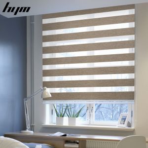 HYM Korean Blinds For Window Curtain Venetians Duo Blinds Curtains Window Roller Blackout Up 60/80/100/120/140/160x160cm