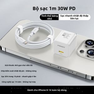 PISEN | Đầu Adapt Nạp Nhanh 30W Tương Thích với Thiết Bị Apple Bộ Dây Cáp Dữ Liệu