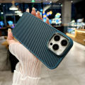 Ốp Điện Thoại iPhone 16 Pro Max 14 11 12 13 15 Pro Max Chất Liệu Sợi Carbon Mờ Cao Cấp, Tích Hợp Nam Châm Magsafe, Màu Trơn. 