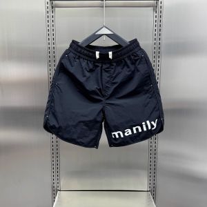 Quần Short Nam Mùa Hè Ice Silk Nhanh Khô Mỏng in Chữ Thời Trang Bãi Biển Quần Thể Thao Rộng Rãi Thoáng Khí Thoải Mái Thường Ngày